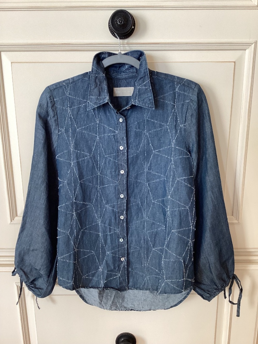 120% LINO BLUE SHIRT - Italian Linen Luxury - Size - S / RELAXED FIT